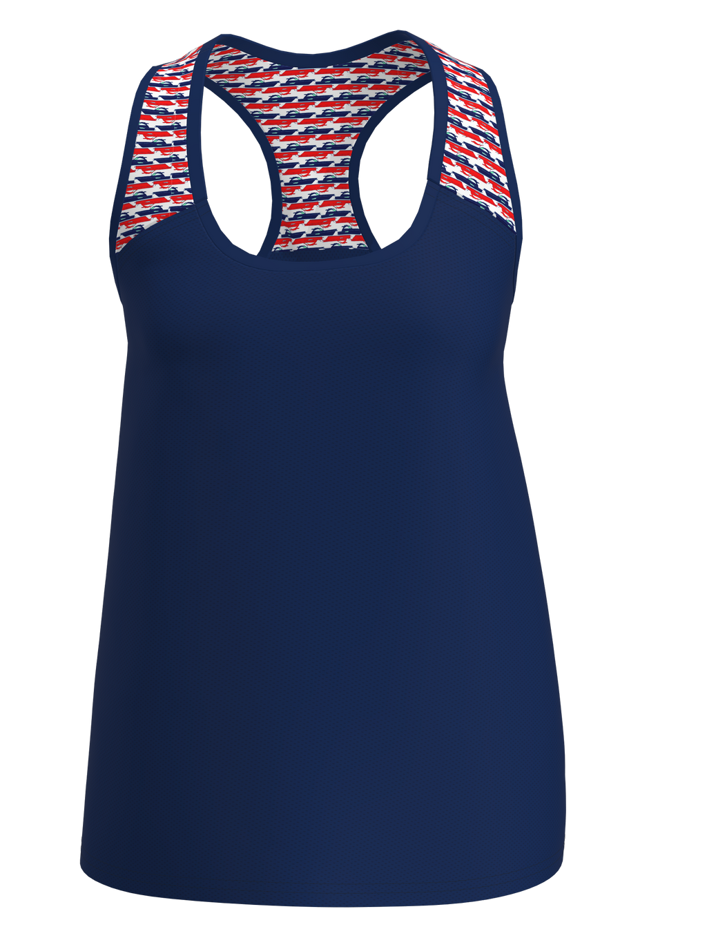 TT102-NREB : RED NAVY BOAT PRINT - ABSport